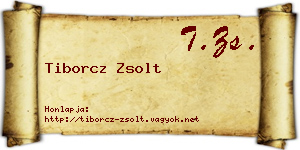 Tiborcz Zsolt névjegykártya